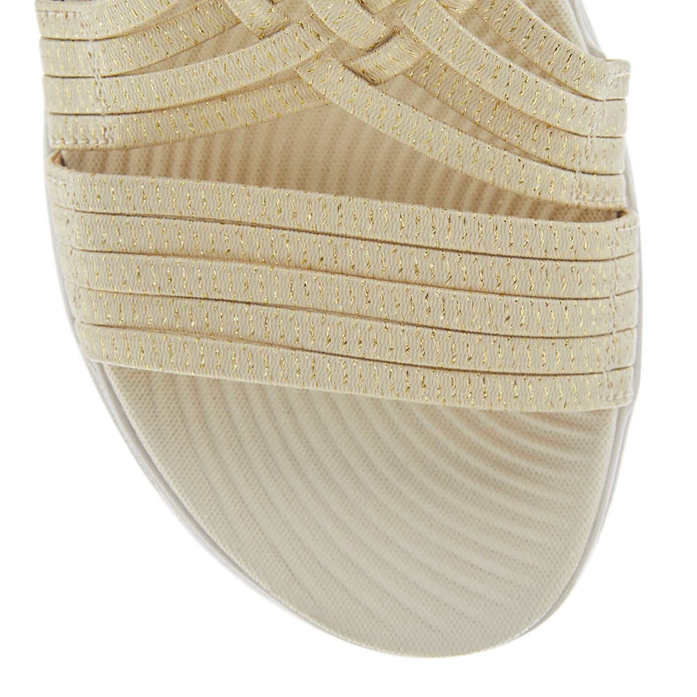 Luna Sandal in Gold Multi