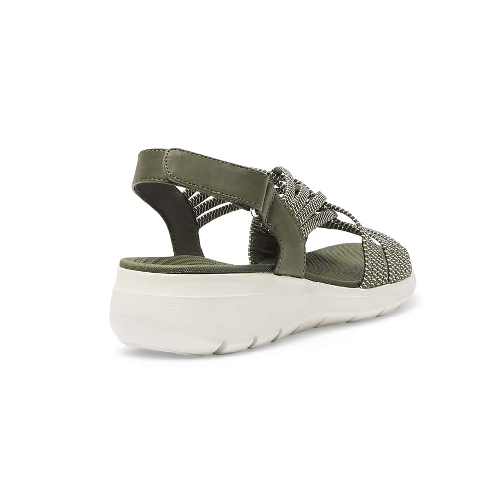 Luna Sandal in Khaki Multi
