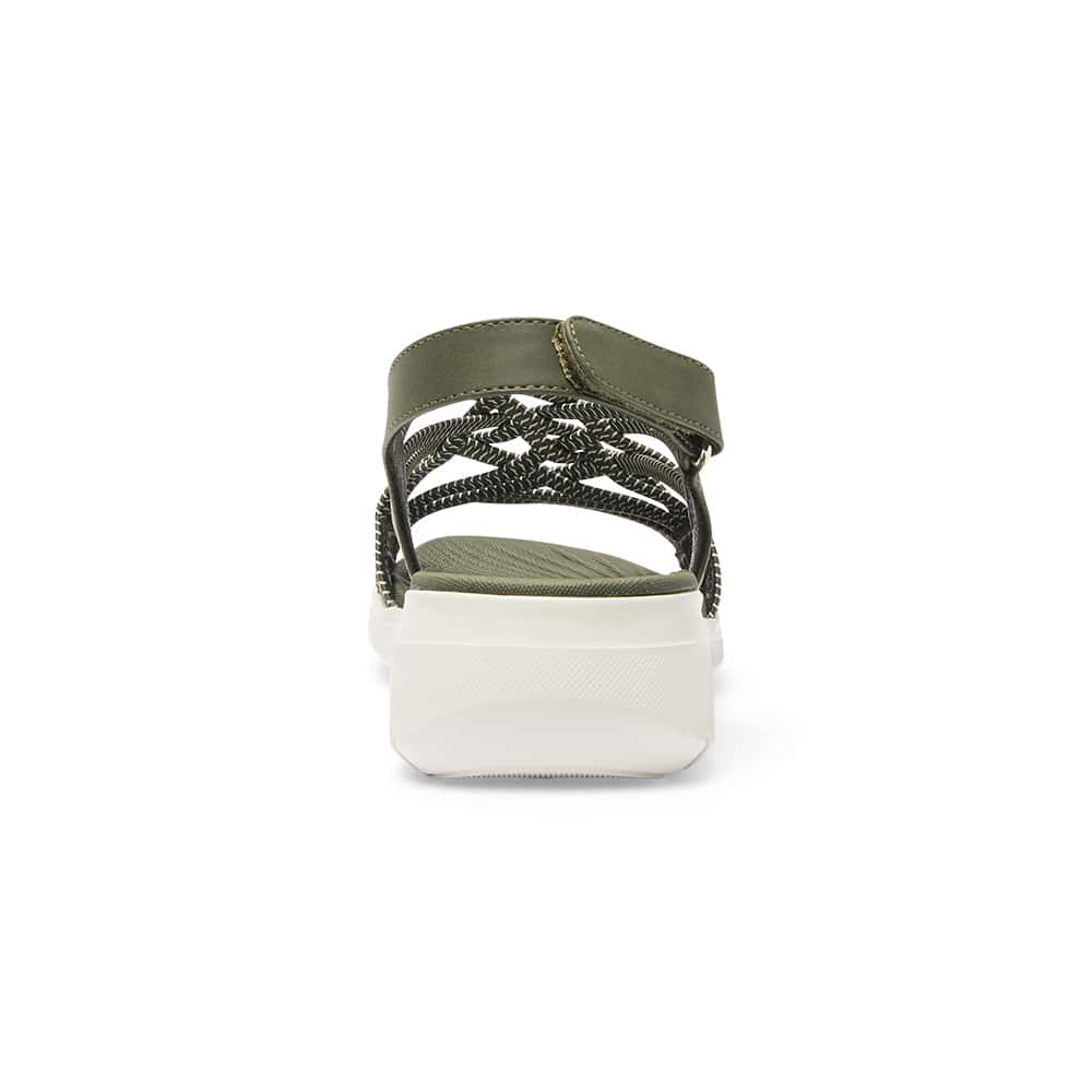 Luna Sandal in Khaki Multi