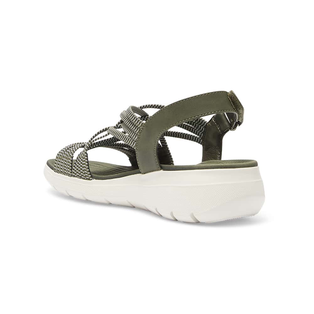Luna Sandal in Khaki Multi