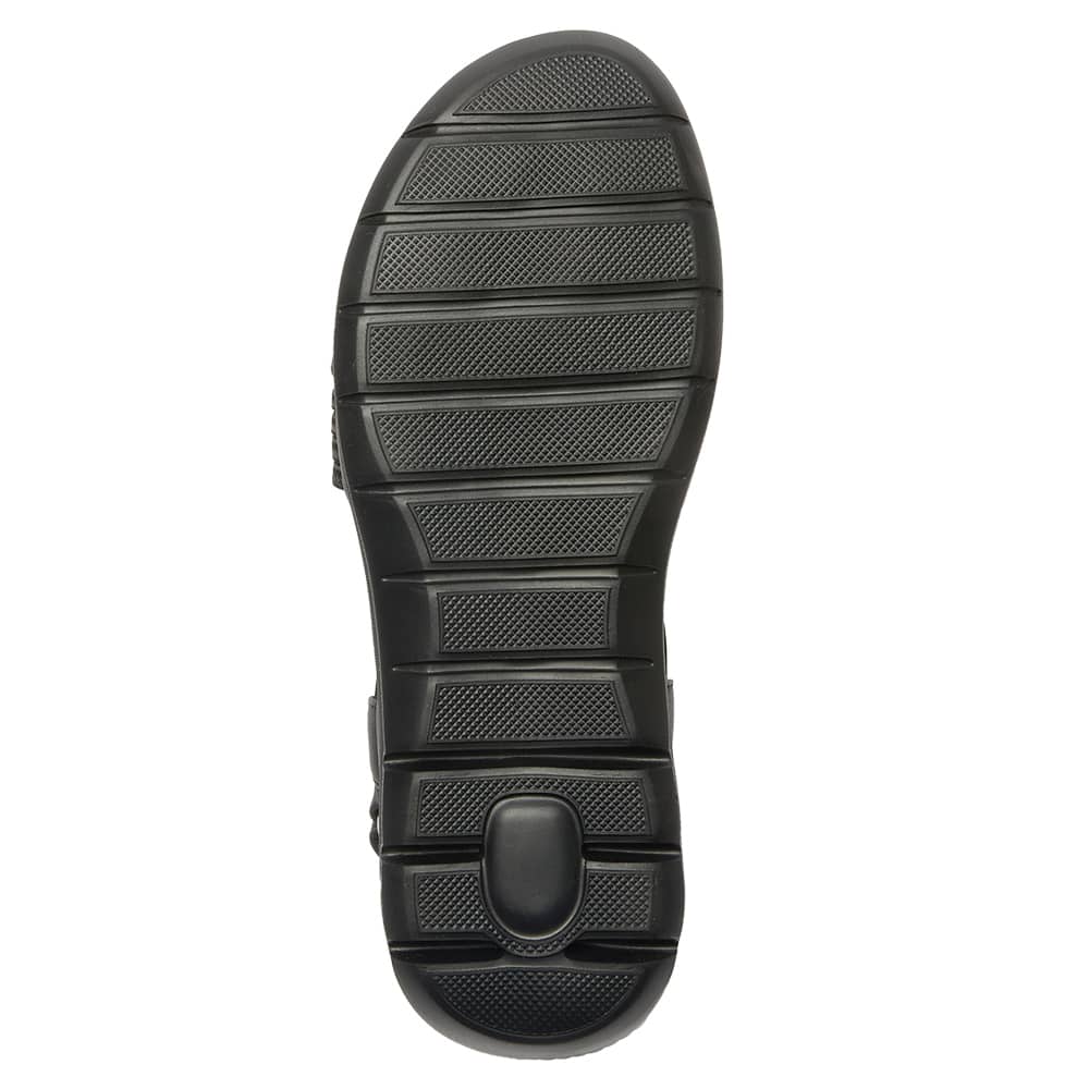 Luna Sandal in Black On Black