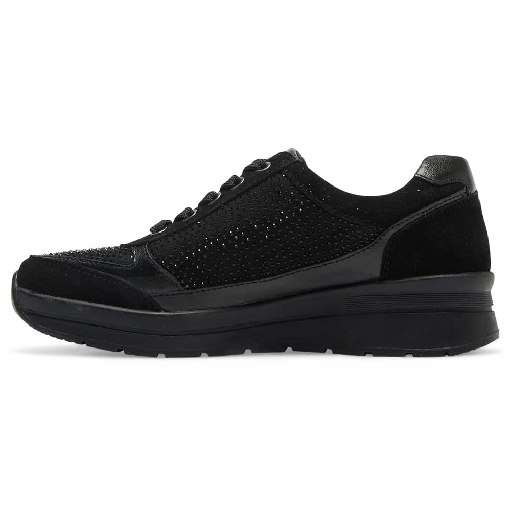 Miami Sneaker in Black Multi Leather