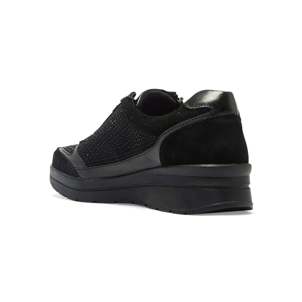 Miami Sneaker in Black Multi Leather
