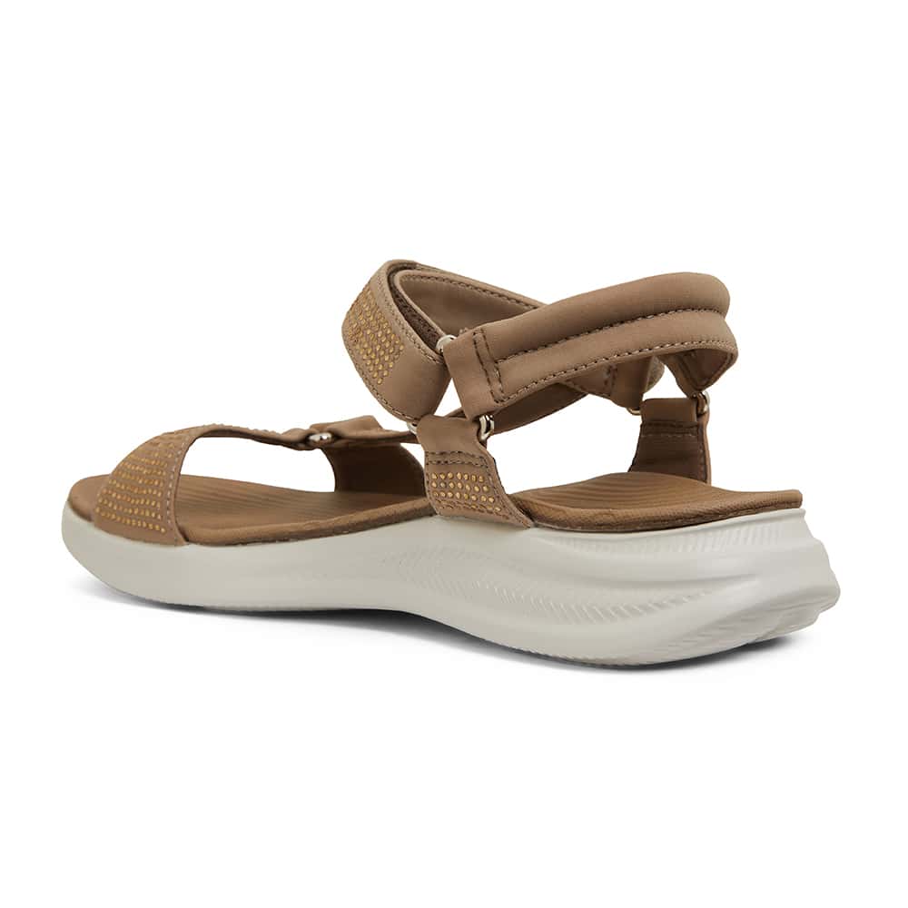 Naples Sandal in Taupe Diamante