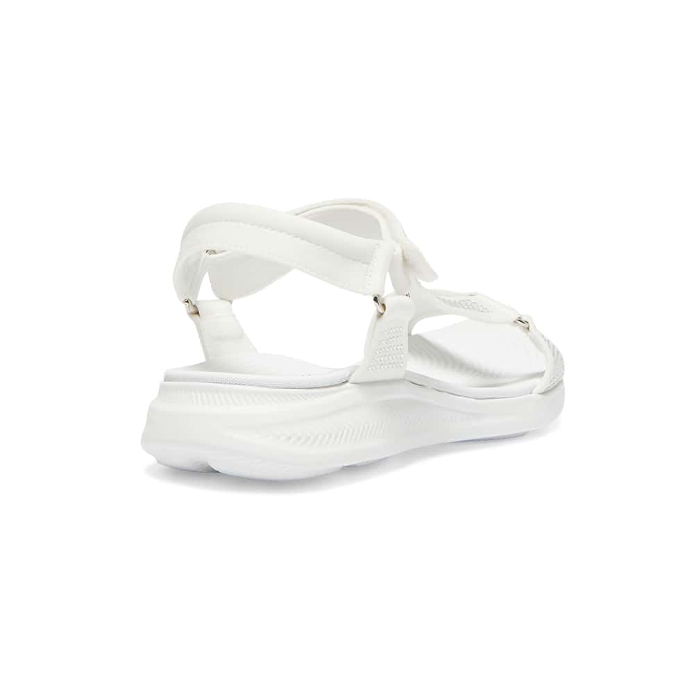 Naples Sandal in White Diamante