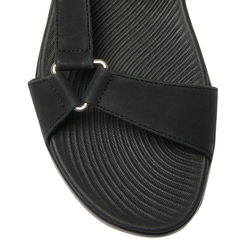 Native Sandal in Black On Black