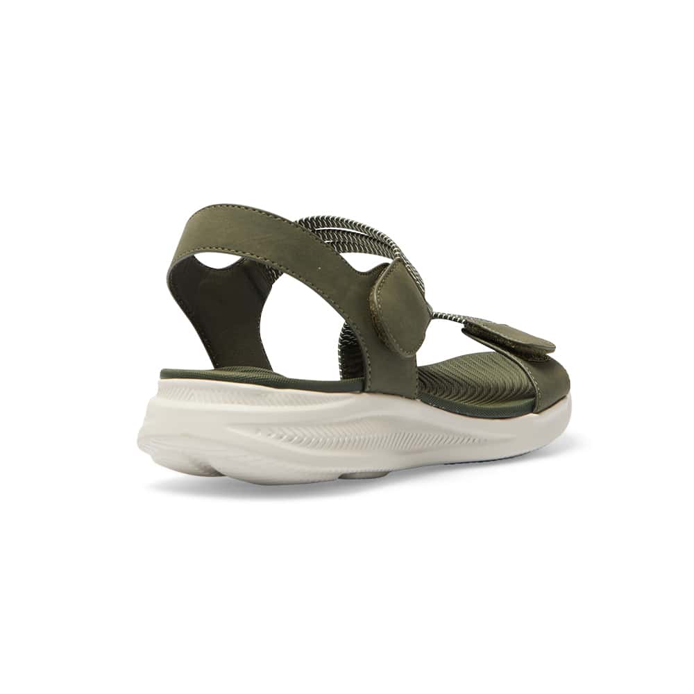 Neon Sandal in Khaki Multi