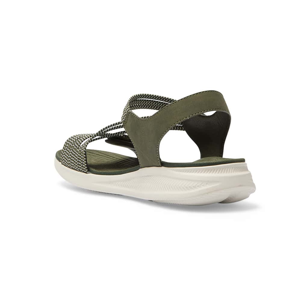 Neon Sandal in Khaki Multi