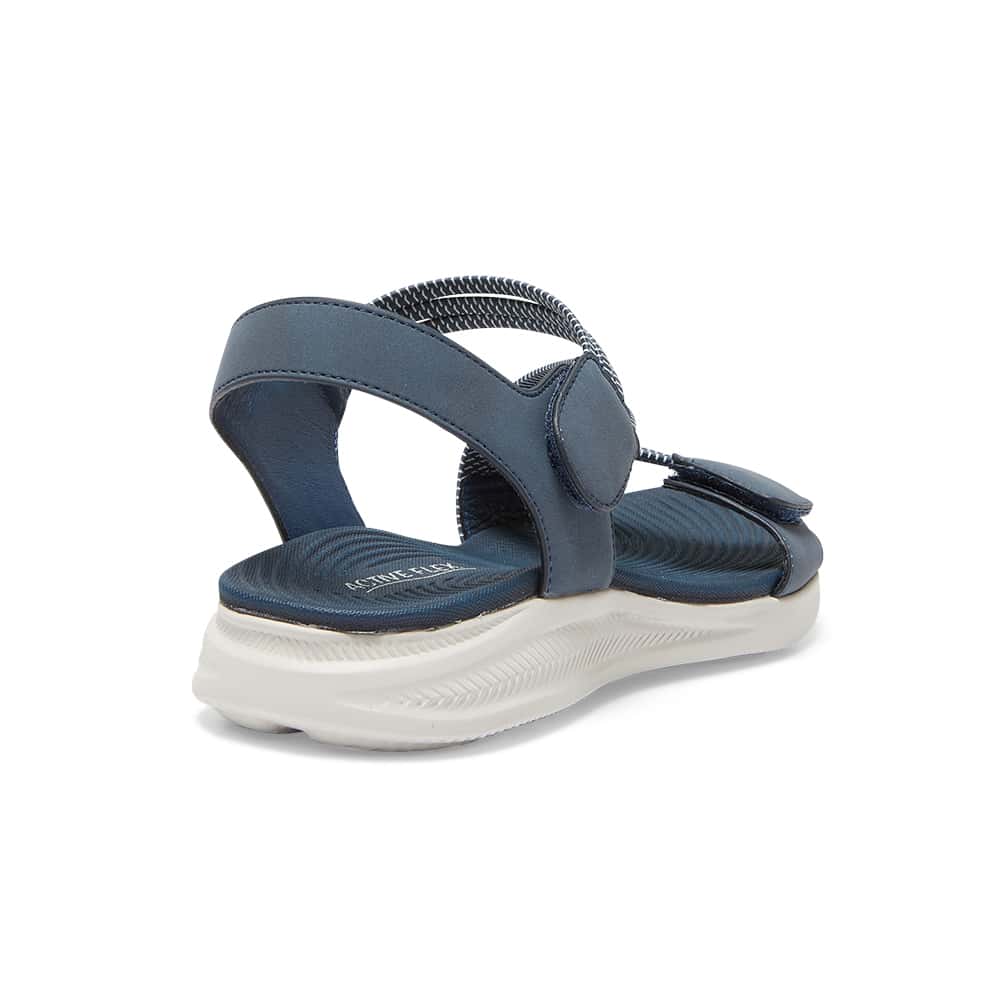 Neon Sandal in Navy