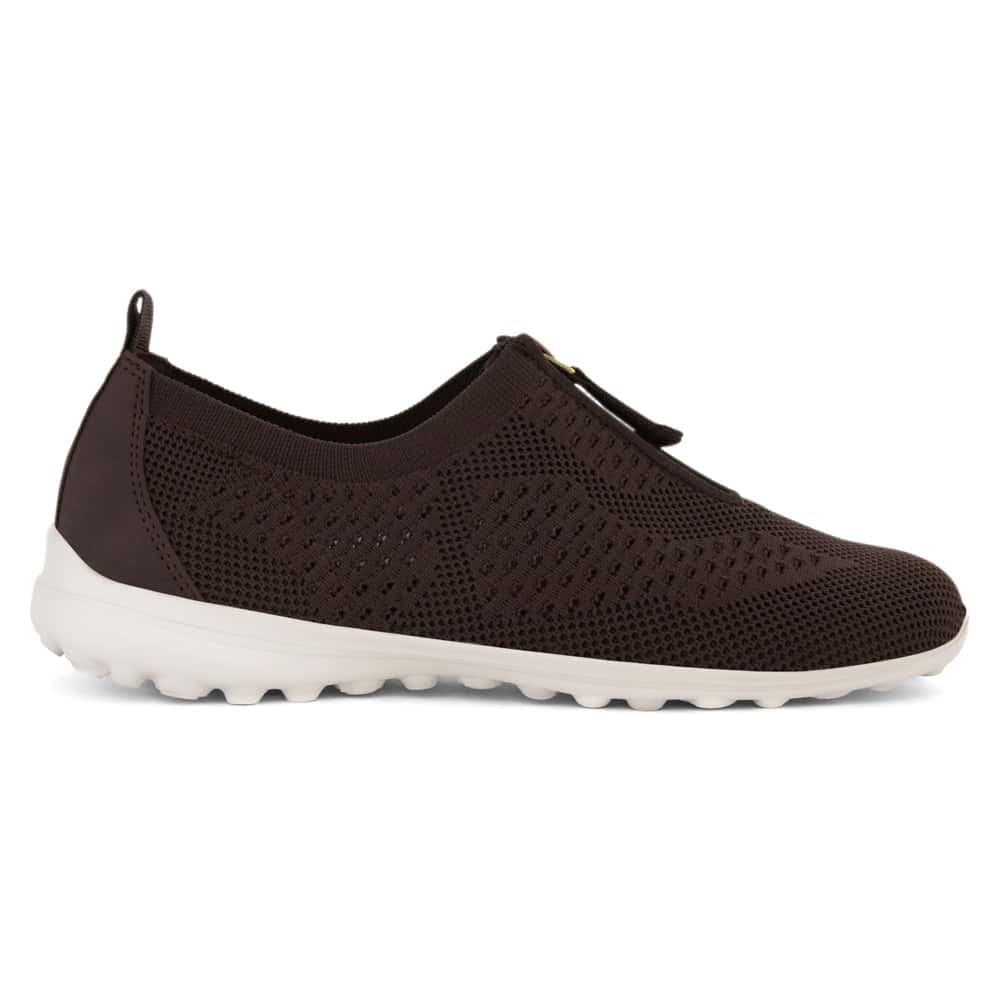 Oberon Sneaker in Chocolate Stretch