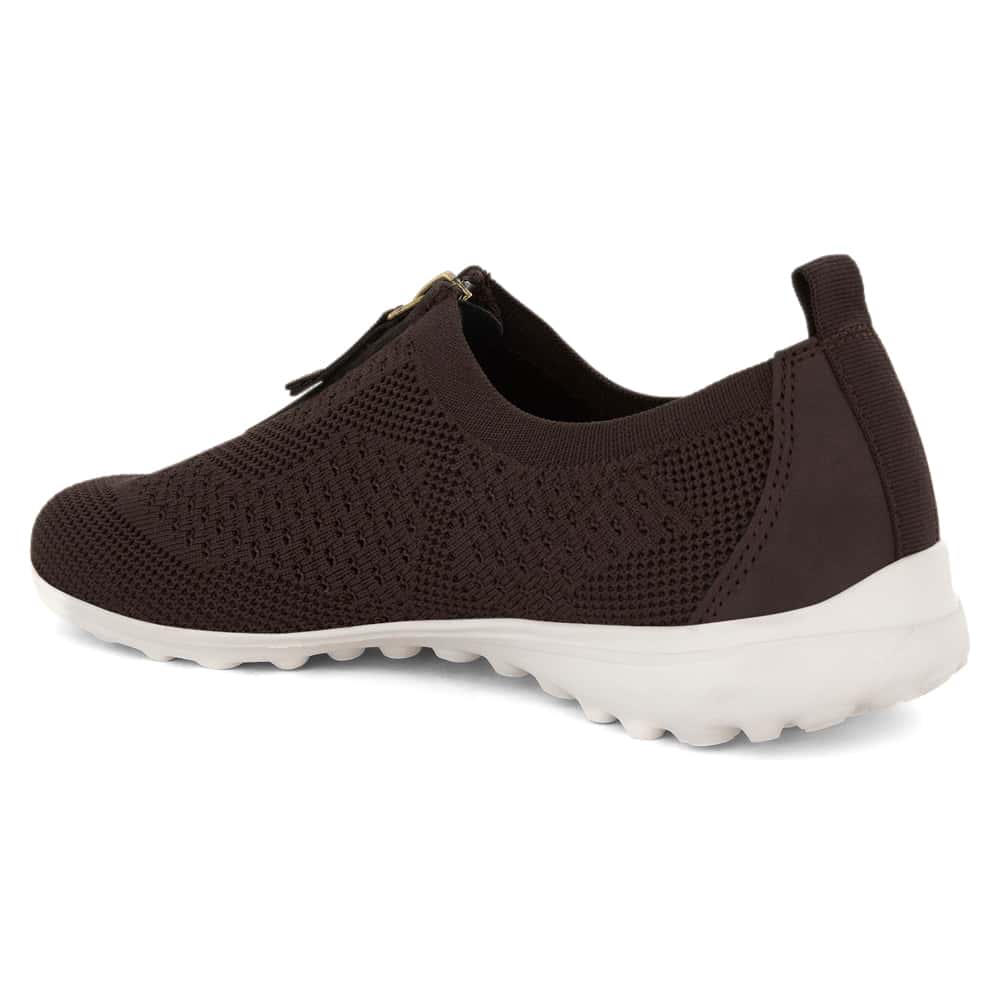 Oberon Sneaker in Chocolate Stretch