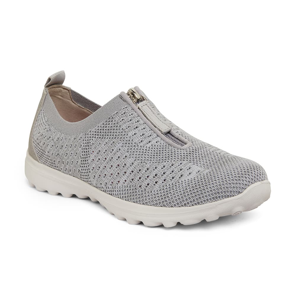 Oberon Sneaker in Light Grey Stretch