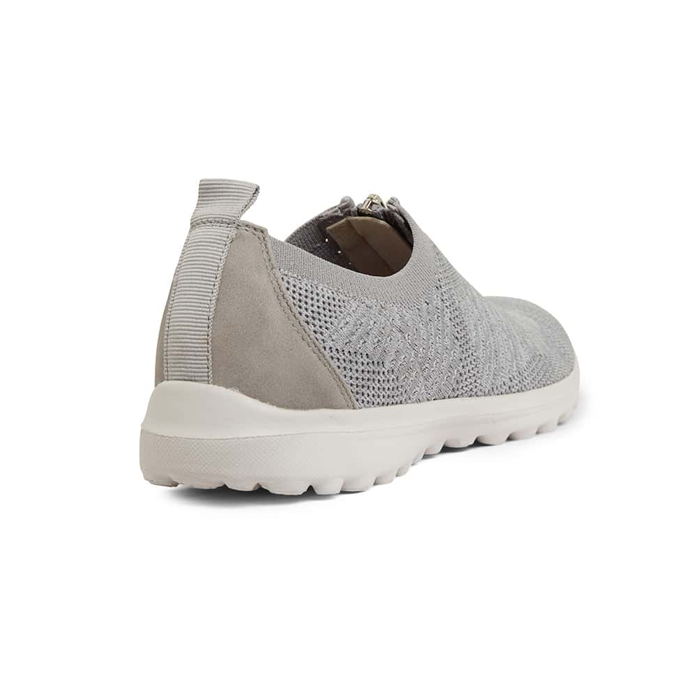 Oberon Sneaker in Light Grey Stretch