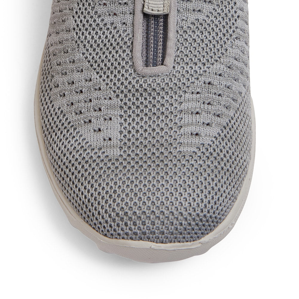 Oberon Sneaker in Light Grey Stretch