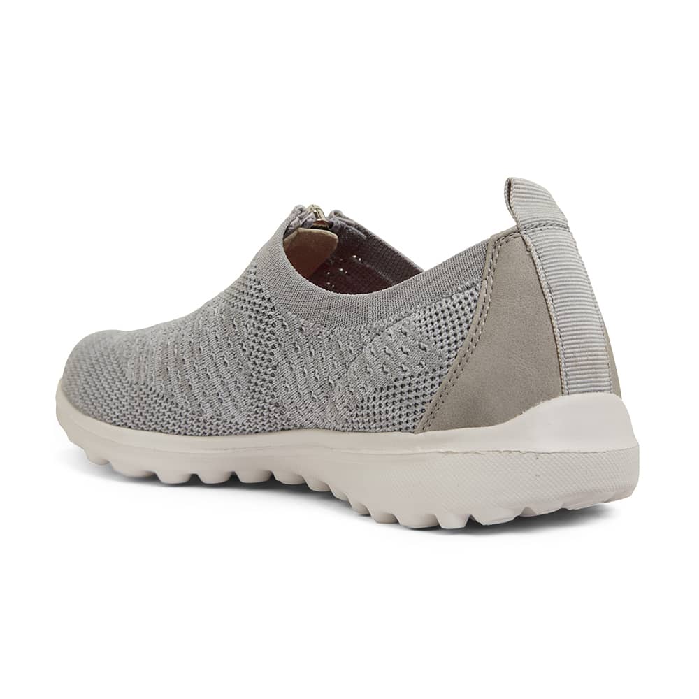 Oberon Sneaker in Light Grey Stretch