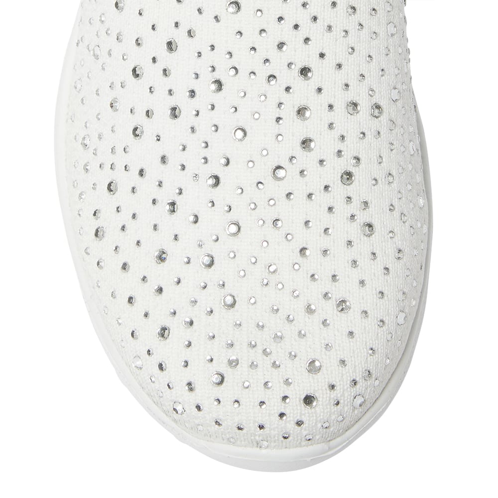 Parlour Sneaker in White Diamante