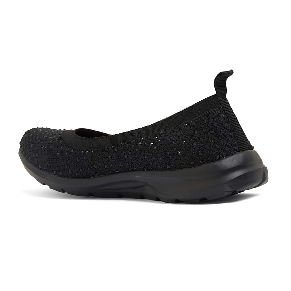 Patrice Sneaker in Black Diamante