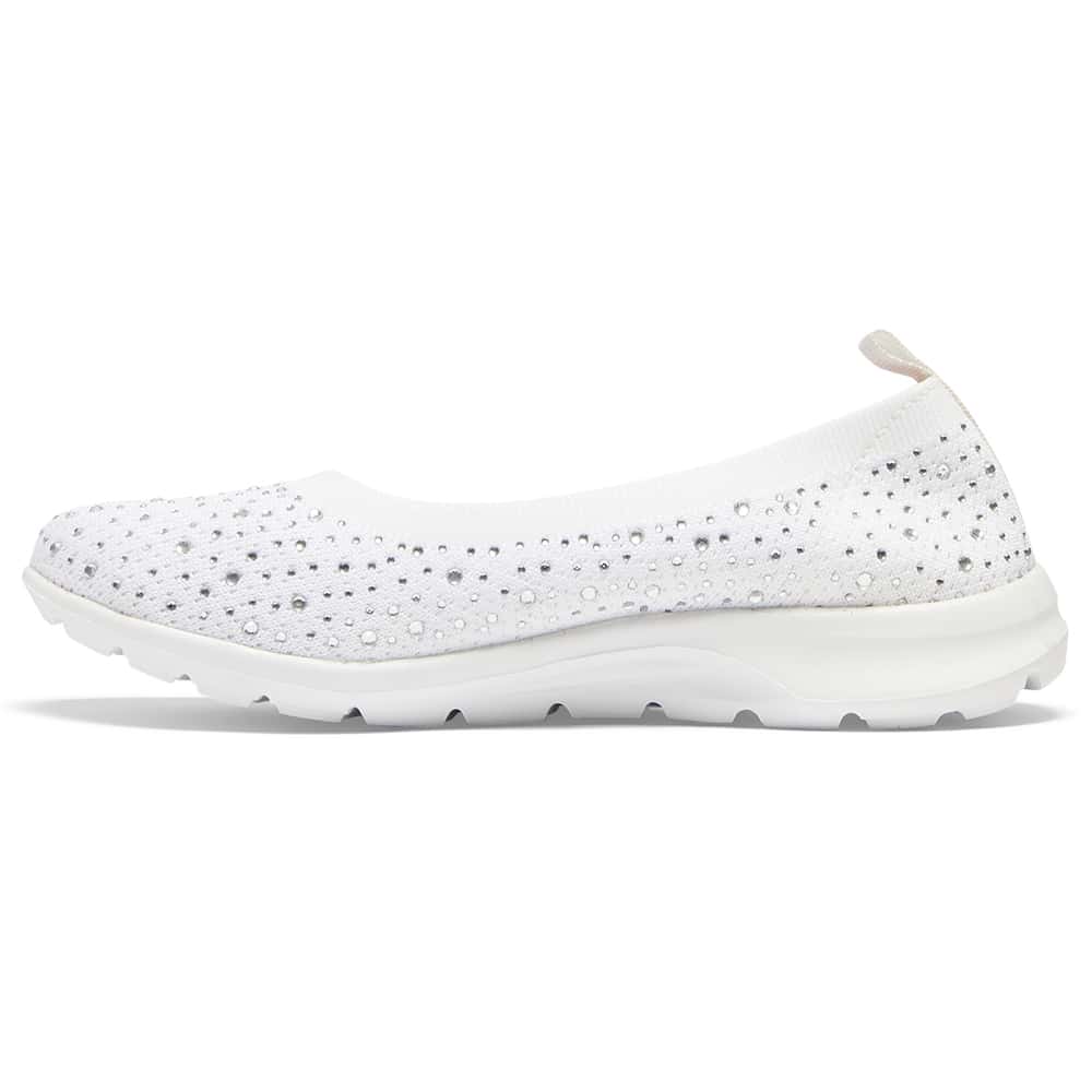 Patrice Sneaker in White Diamante