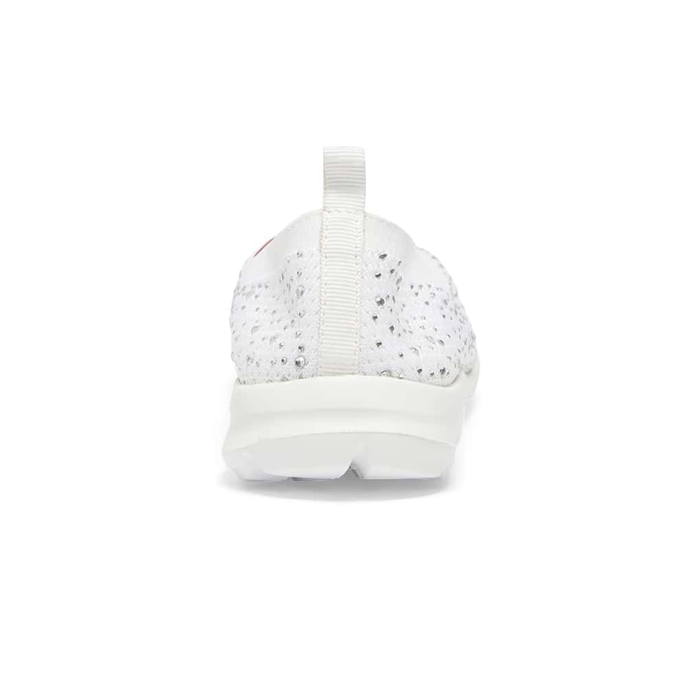 Patrice Sneaker in White Diamante