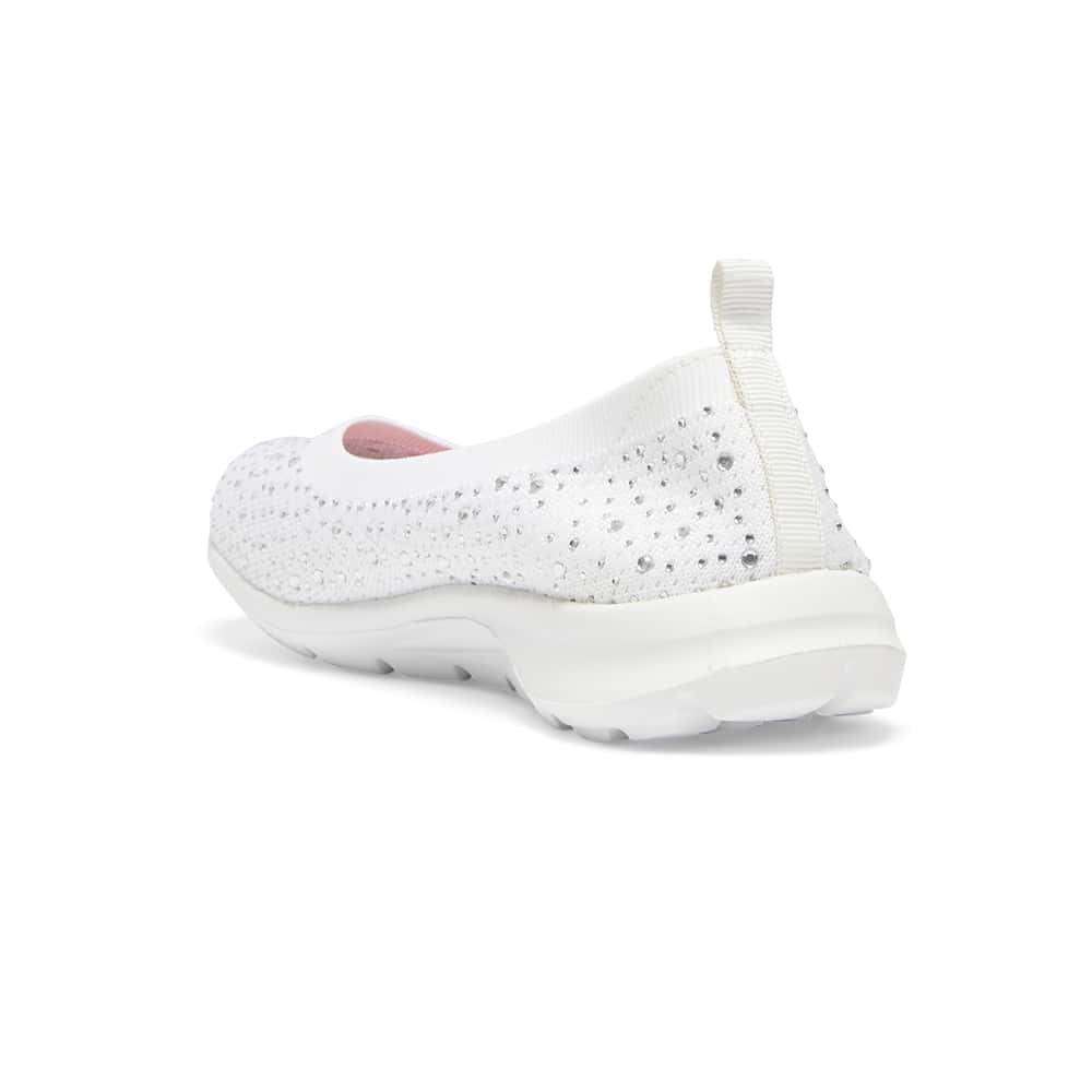 Patrice Sneaker in White Diamante