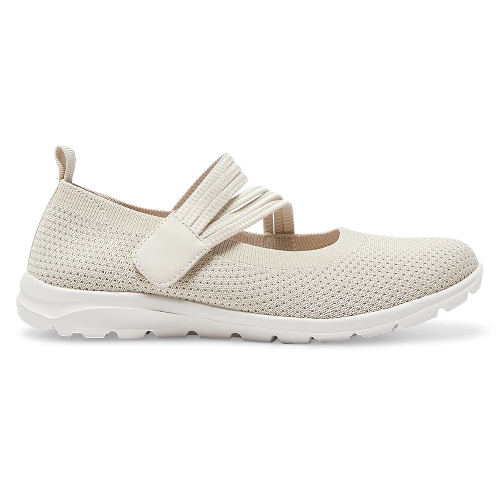 Patsy Ballet Flat in Beige Stretch