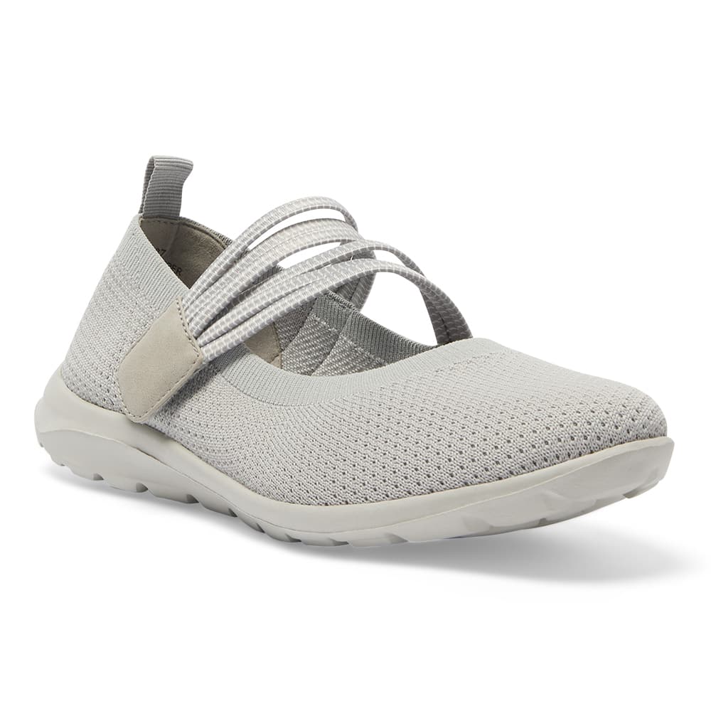 Patsy Ballet Flat in Light Grey Stretch