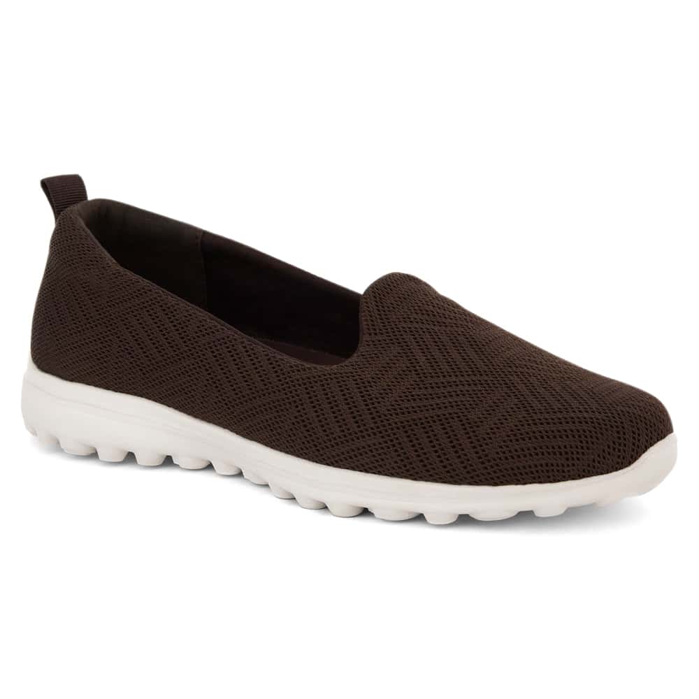 Perry Sneaker in Chocolate Stretch