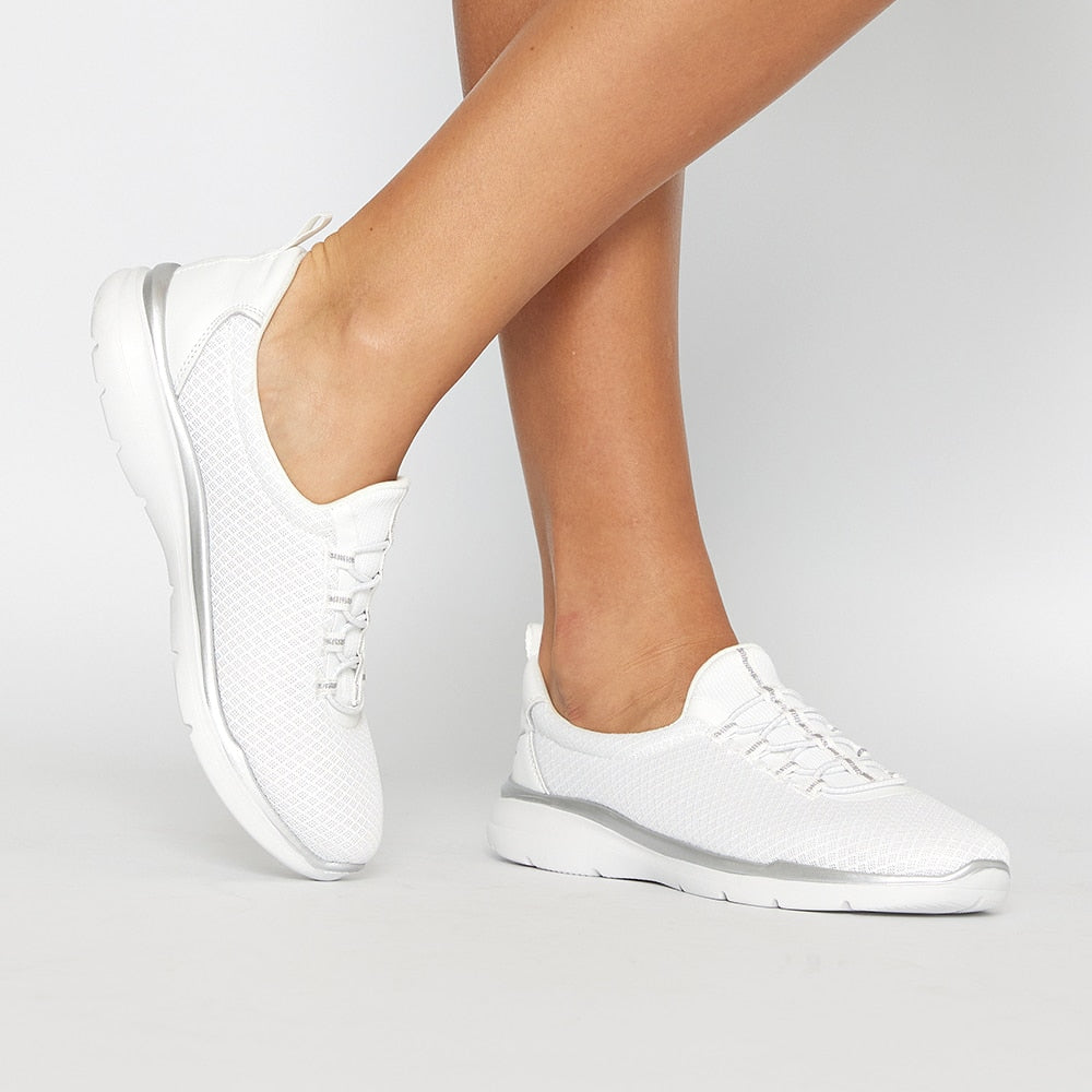 Quattro Sneaker in White Knit