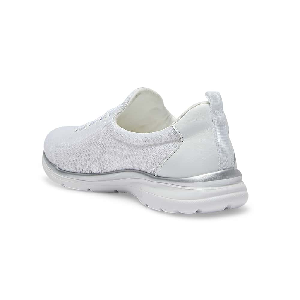 Quattro Sneaker in White Knit