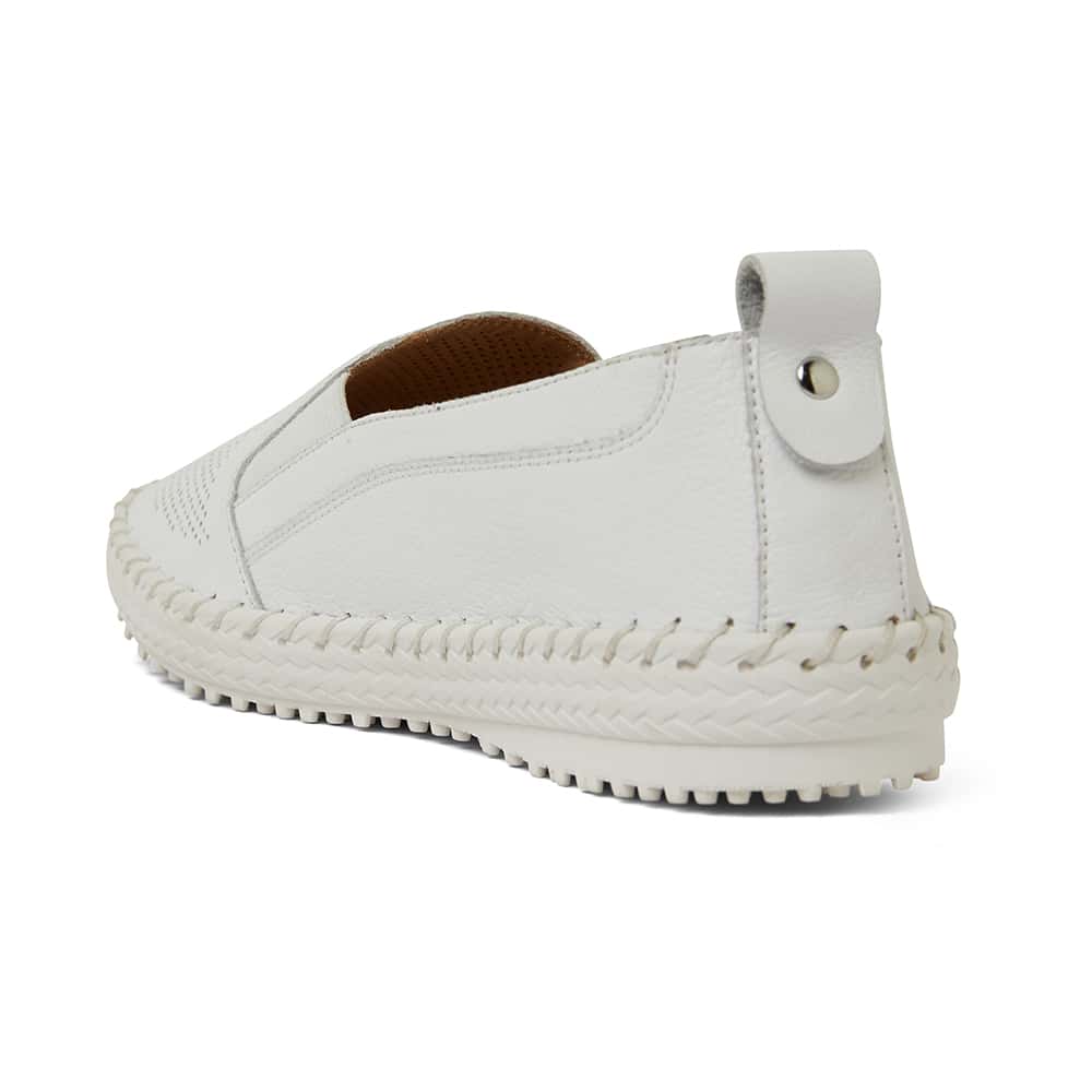 Riva Sneaker in White Leather
