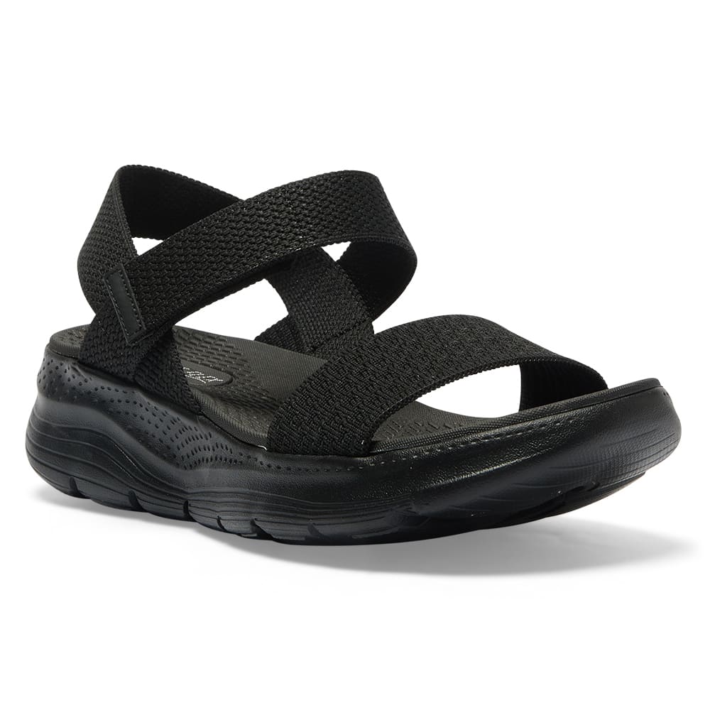 Swift Sandal in Black On Black