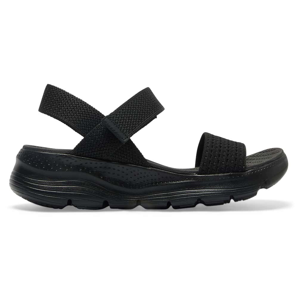 Swift Sandal in Black On Black