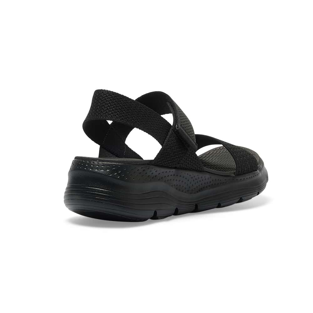Swift Sandal in Black On Black