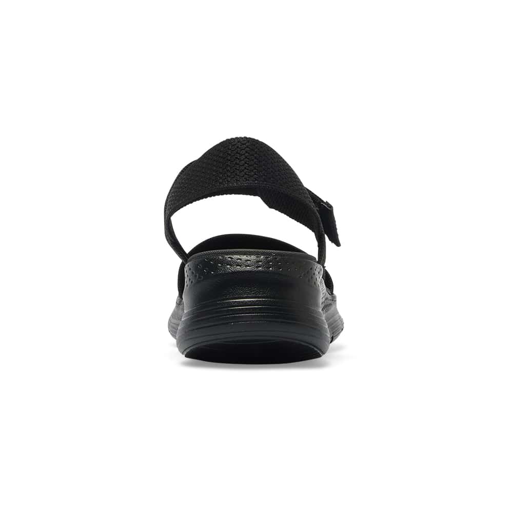 Swift Sandal in Black On Black