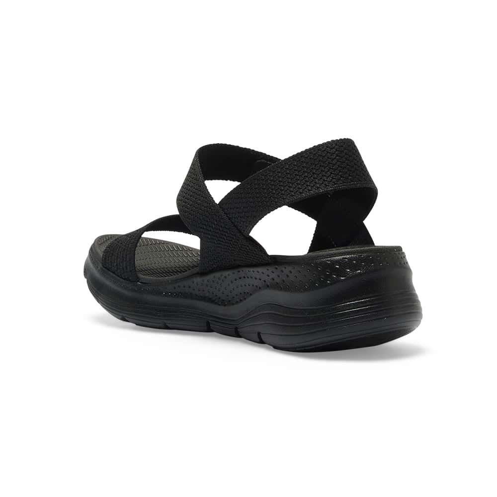 Swift Sandal in Black On Black