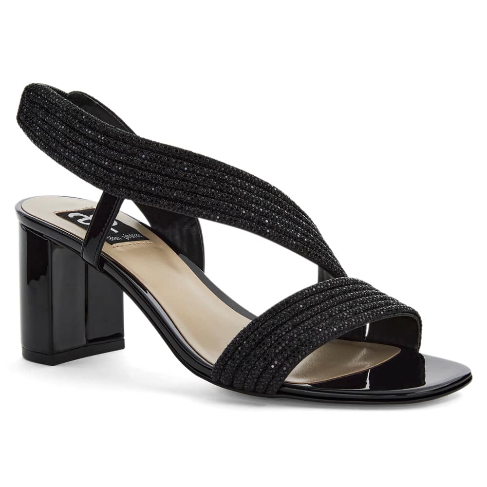 Aralyn Heel in Black Patent
