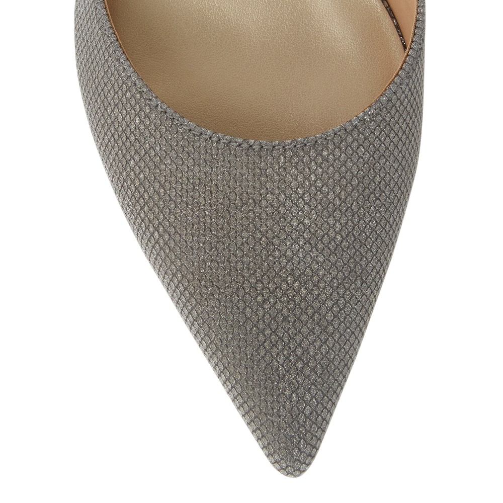 Genesis Heel in Pewter Fabric