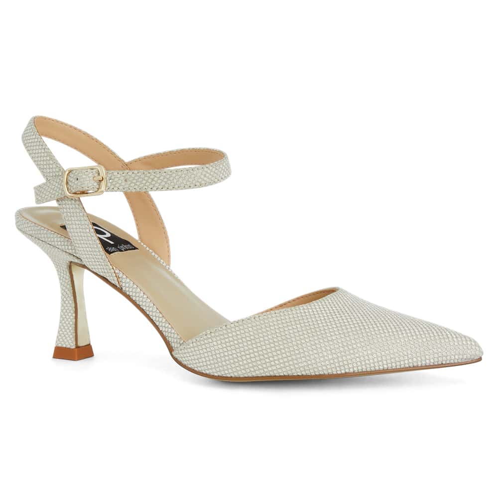 Genesis Heel in Soft Gold Fabric