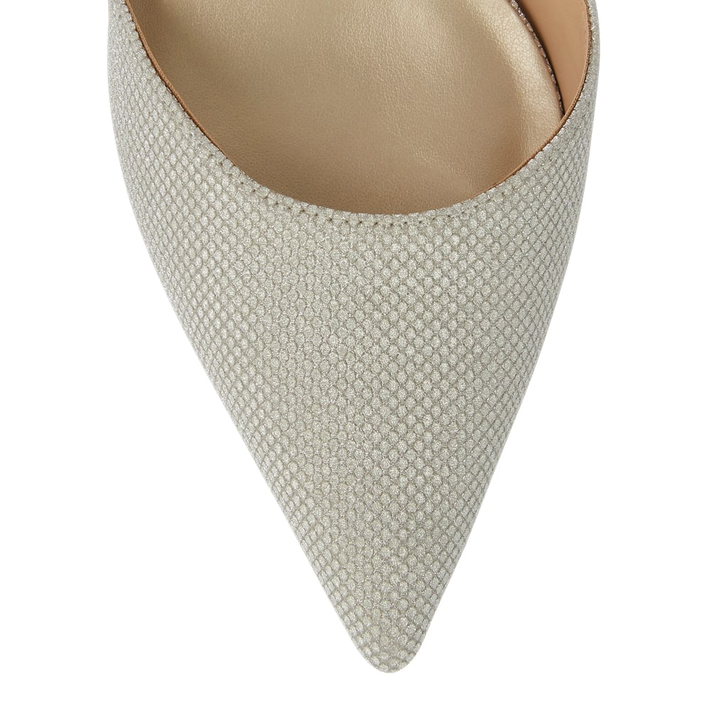 Genesis Heel in Soft Gold Fabric