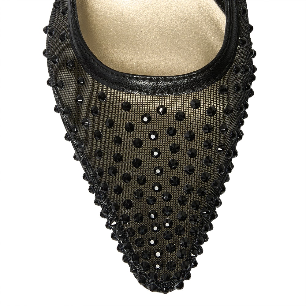 Sapphire Heel in Black Smooth