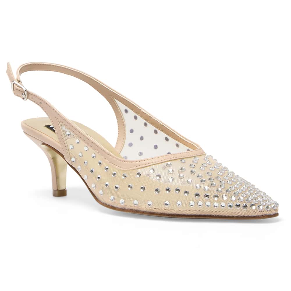 Sapphire Heel in Blush Smooth
