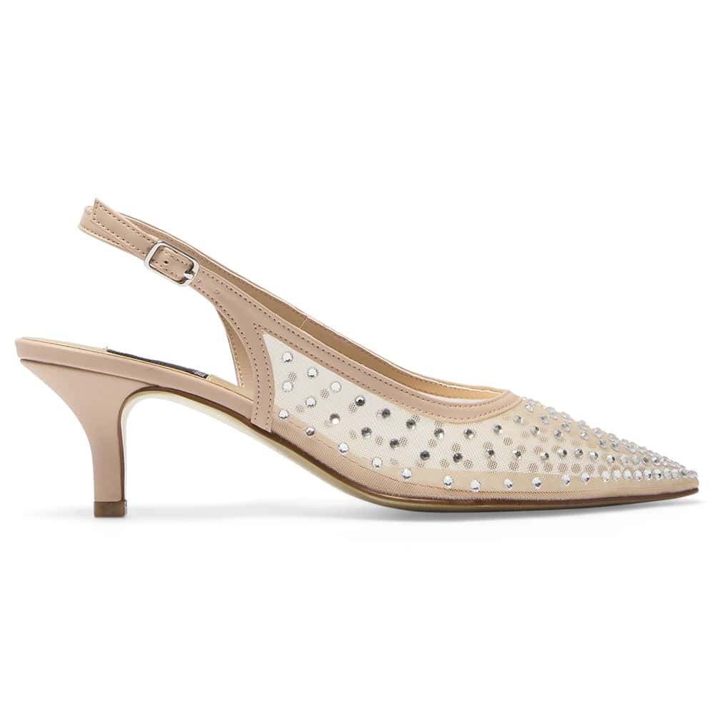 Sapphire Heel in Blush Smooth