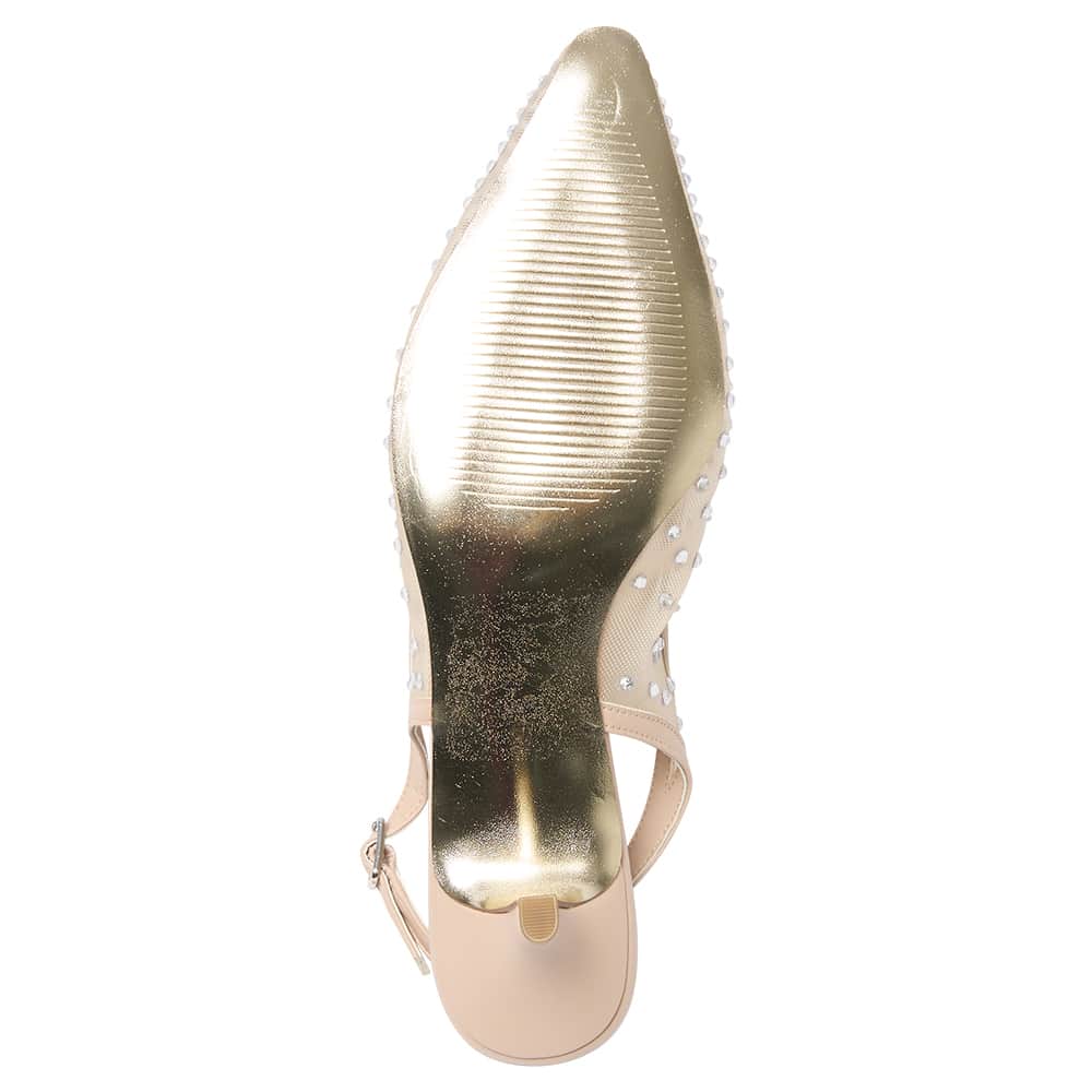 Sapphire Heel in Blush Smooth