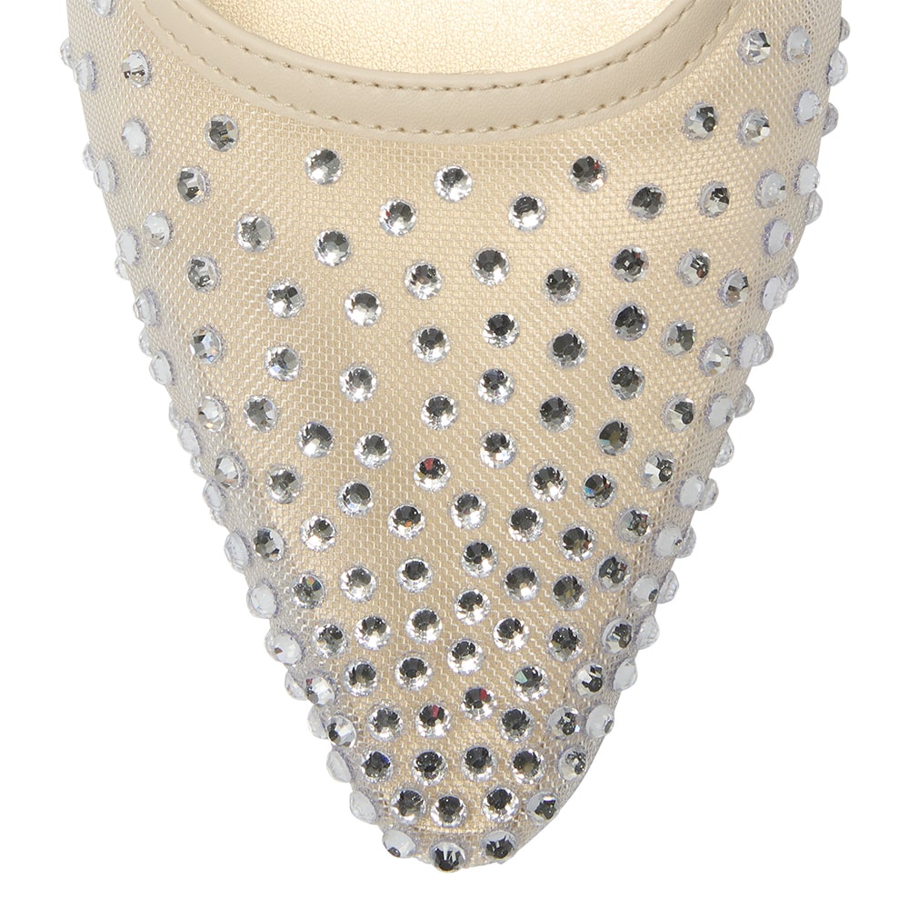 Sapphire Heel in Ivory Smooth