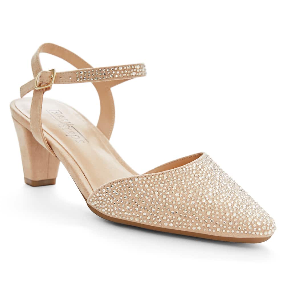Adelle Heel in Champagne  Sparkle