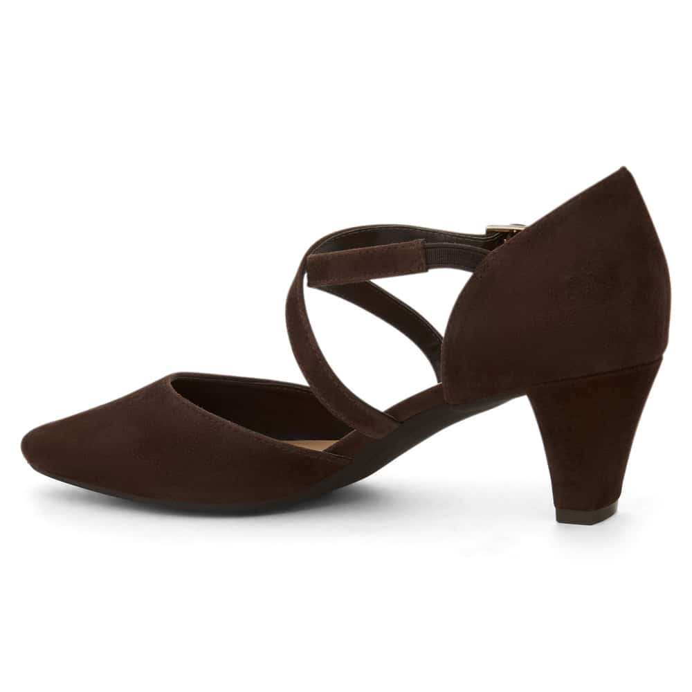 Adison Heel in Chocolate  Suede