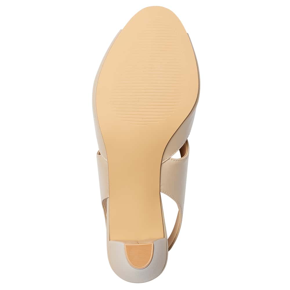 Alice Heel in Nude Leather