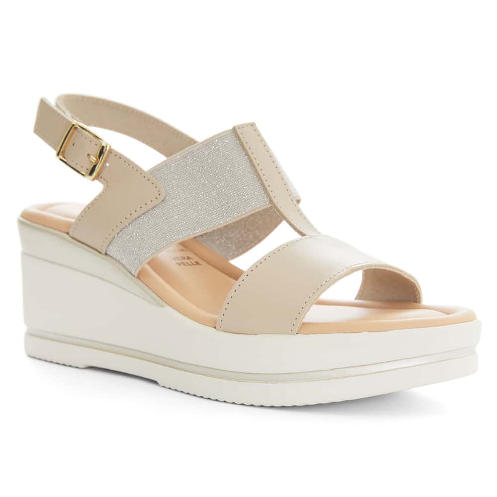 Andie Wedge in Blush Multi Leather