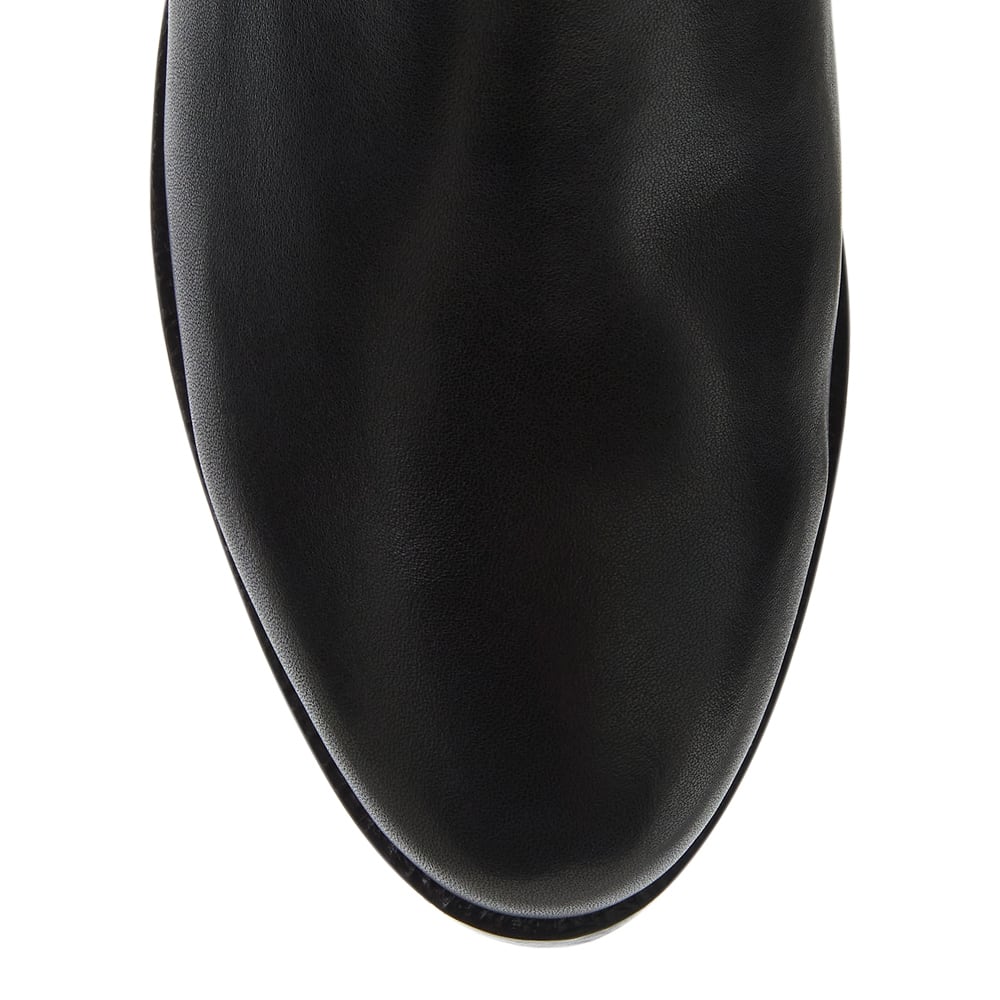 Argyle Boot in Black Leather