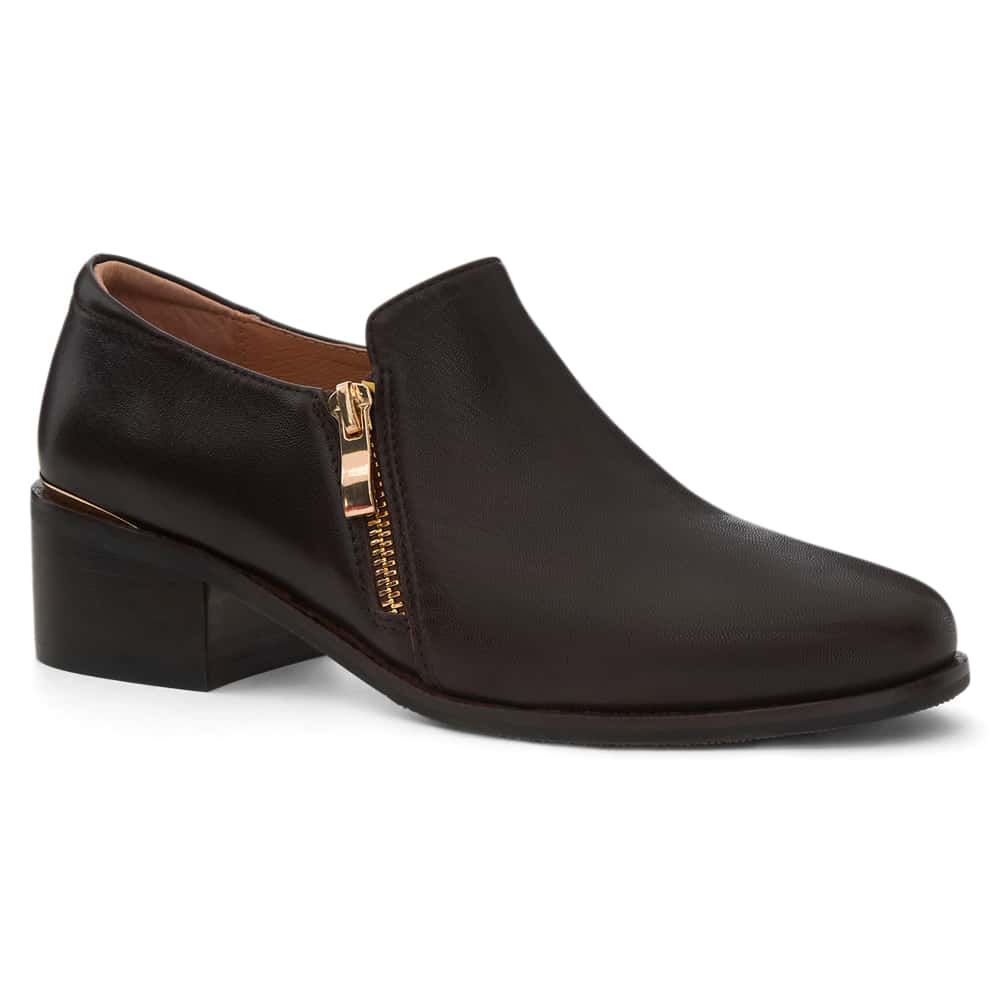 Argyle Boot in Chocolate  Leather